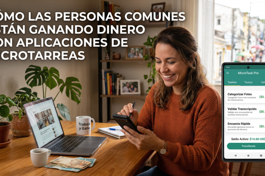Cómo las Personas Comunes Están Ganando Dinero con Aplicaciones de Microtareas